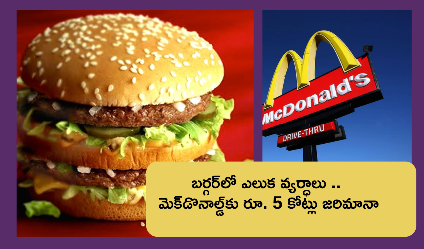 McDonald : బ‌ర్గ‌ర్‌లో ఎలుక వ్య‌ర్ధాలు .. మెక్‌డొనాల్డ్‌కు రూ. 5 కోట్లు జ‌రిమానా