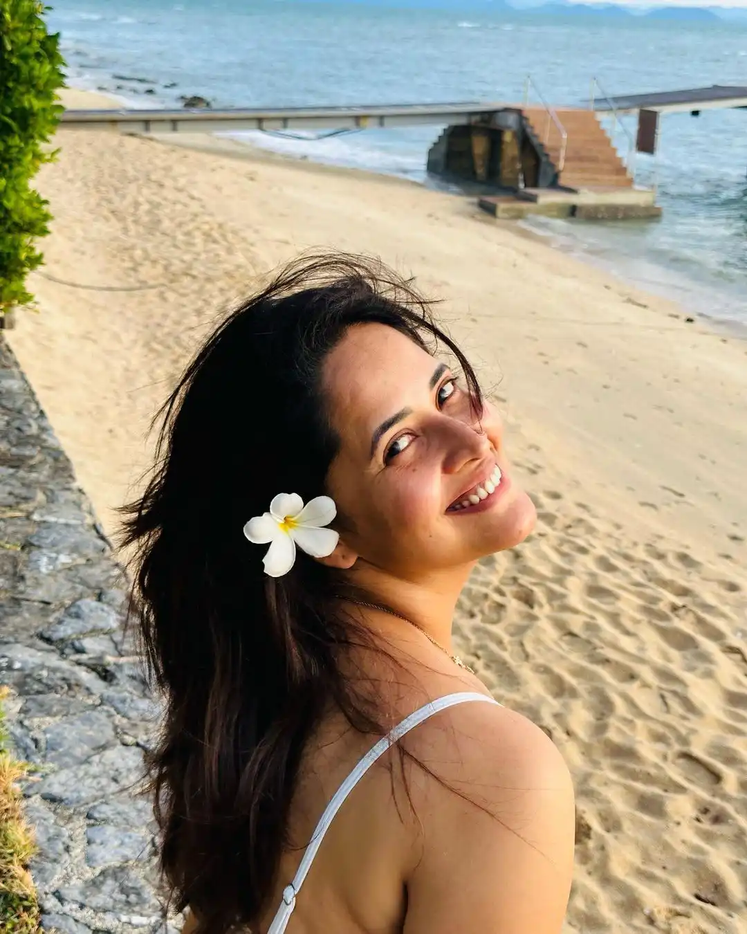 Anasuya Bharadwaj Enjoying in Bikini at Thailand Beaches