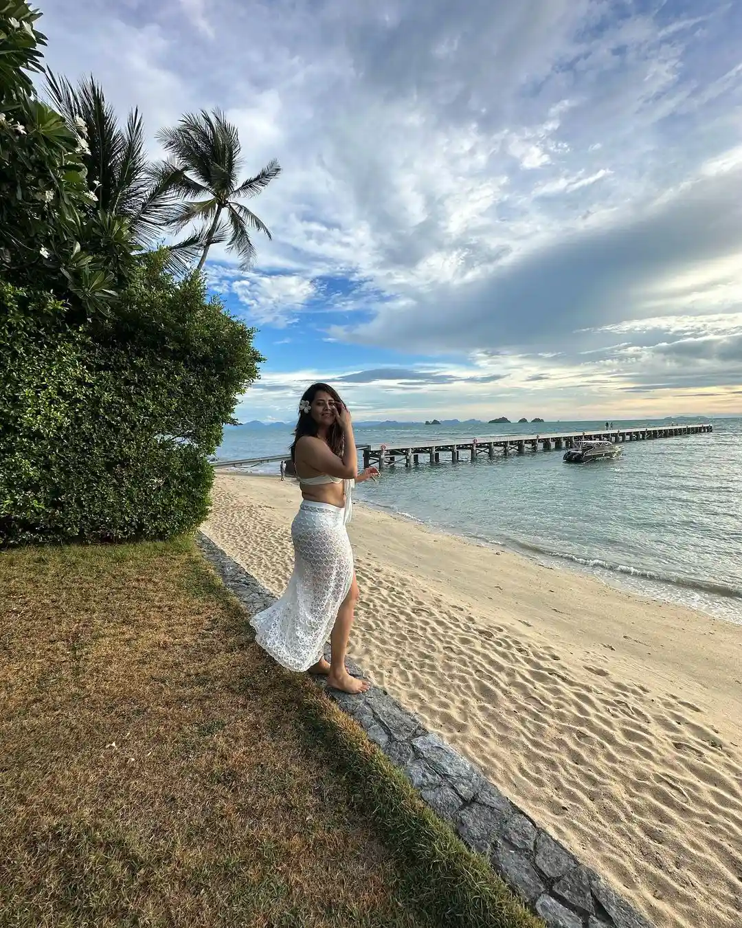 Anasuya Bharadwaj Enjoying in Bikini at Thailand Beaches