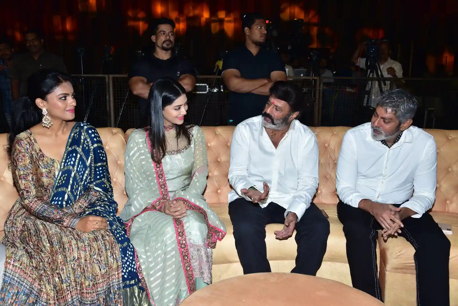 Balakrishna at Jagapathi Babu Mamta Mohandas Rudrangi pre release event