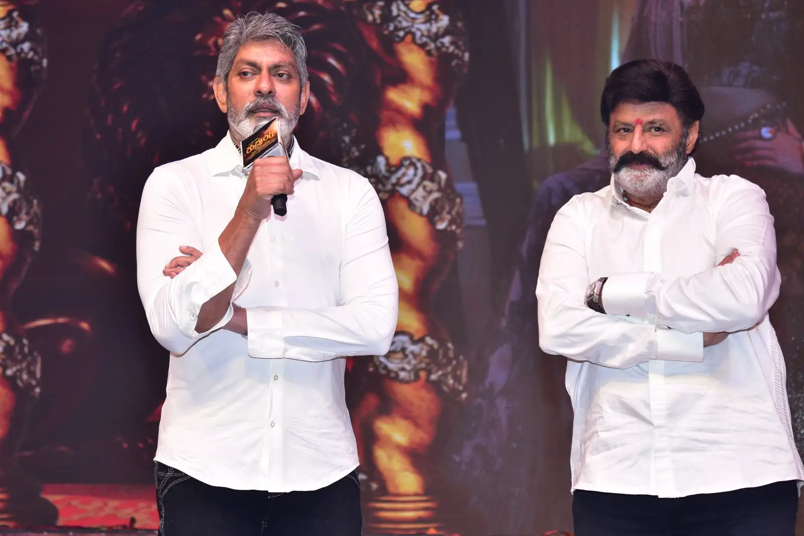 Balakrishna at Jagapathi Babu Mamta Mohandas Rudrangi pre release event