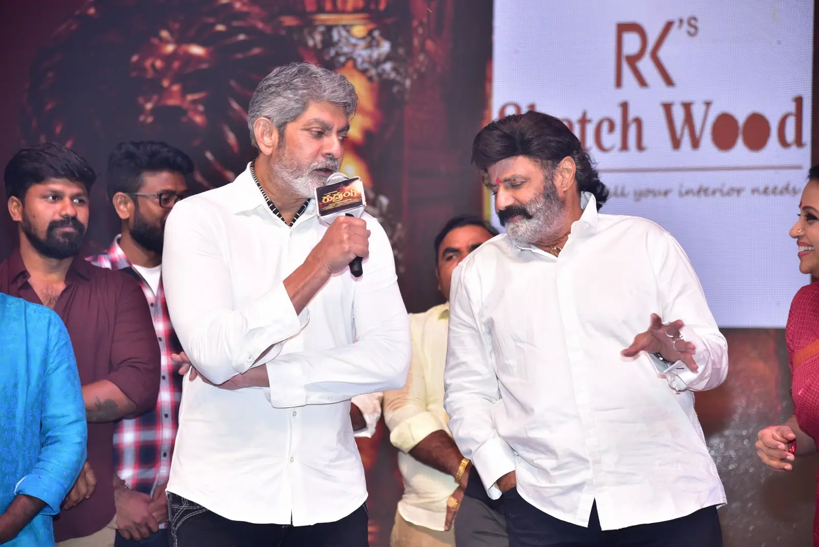 Balakrishna at Jagapathi Babu Mamta Mohandas Rudrangi pre release event