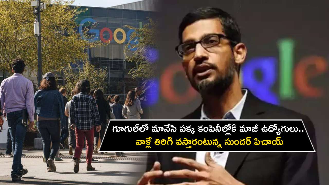 Google Ex employees : గూగుల్‌లో మానేసి పక్క కంపెనీల్లోకి మాజీ ఉద్యోగులు.. వాళ్లే తిరిగి వస్తారంటున్న సీఈఓ సుందర్ పిచాయ్