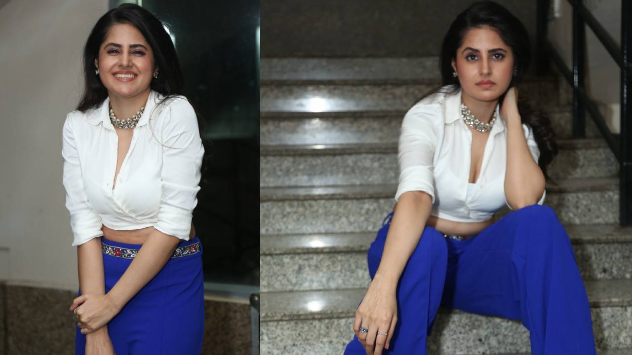 Garima kaushal : మనుచరిత్ర ప్రీ రిలీజ్ ఈవెంట్‌లో గరిమ కౌశల్ ఫోజులు..