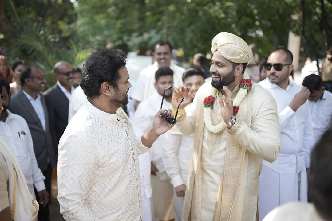 Manchu Manoj Bhuma Mounika photos at Sumalatha Ambareesh son wedding