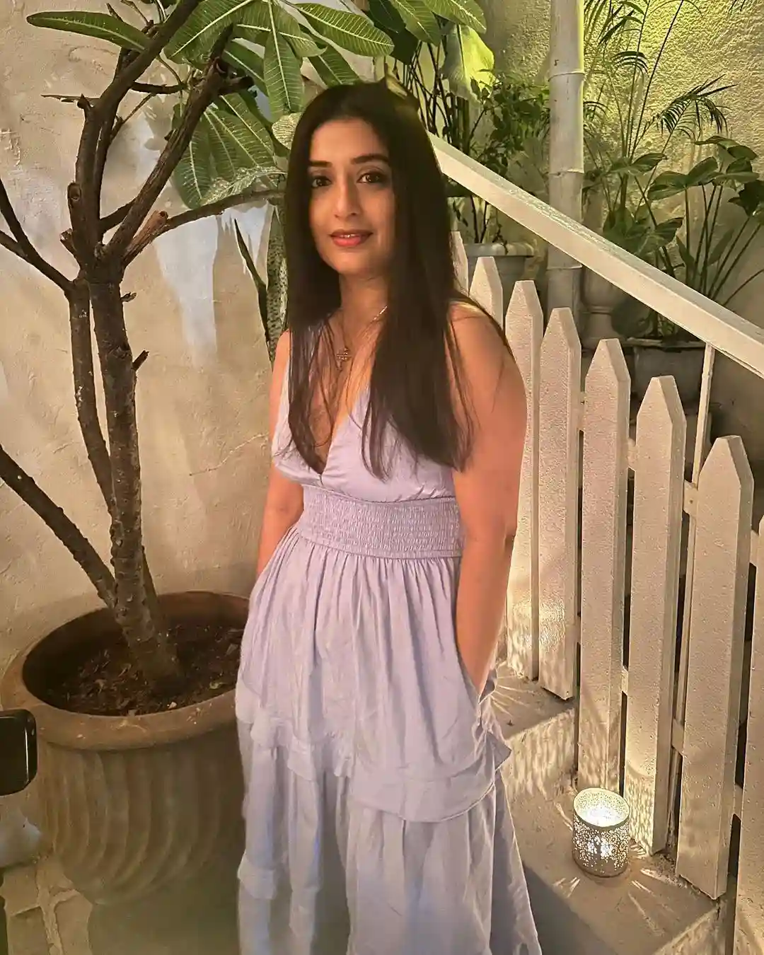 Meera Jasmine shines in Long frock with cute smile