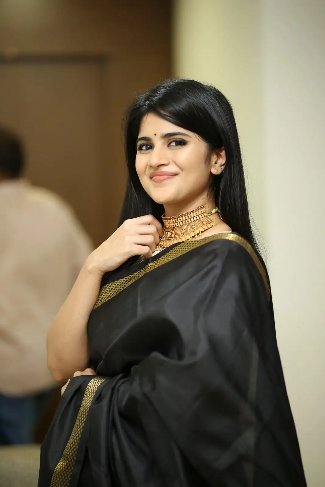 Megha Akash shines in Black Saree