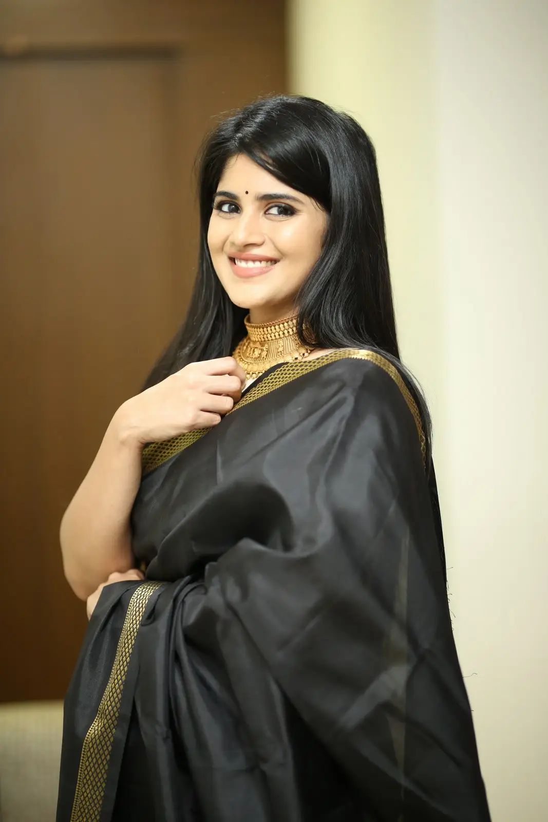 Megha Akash shines in Black Saree