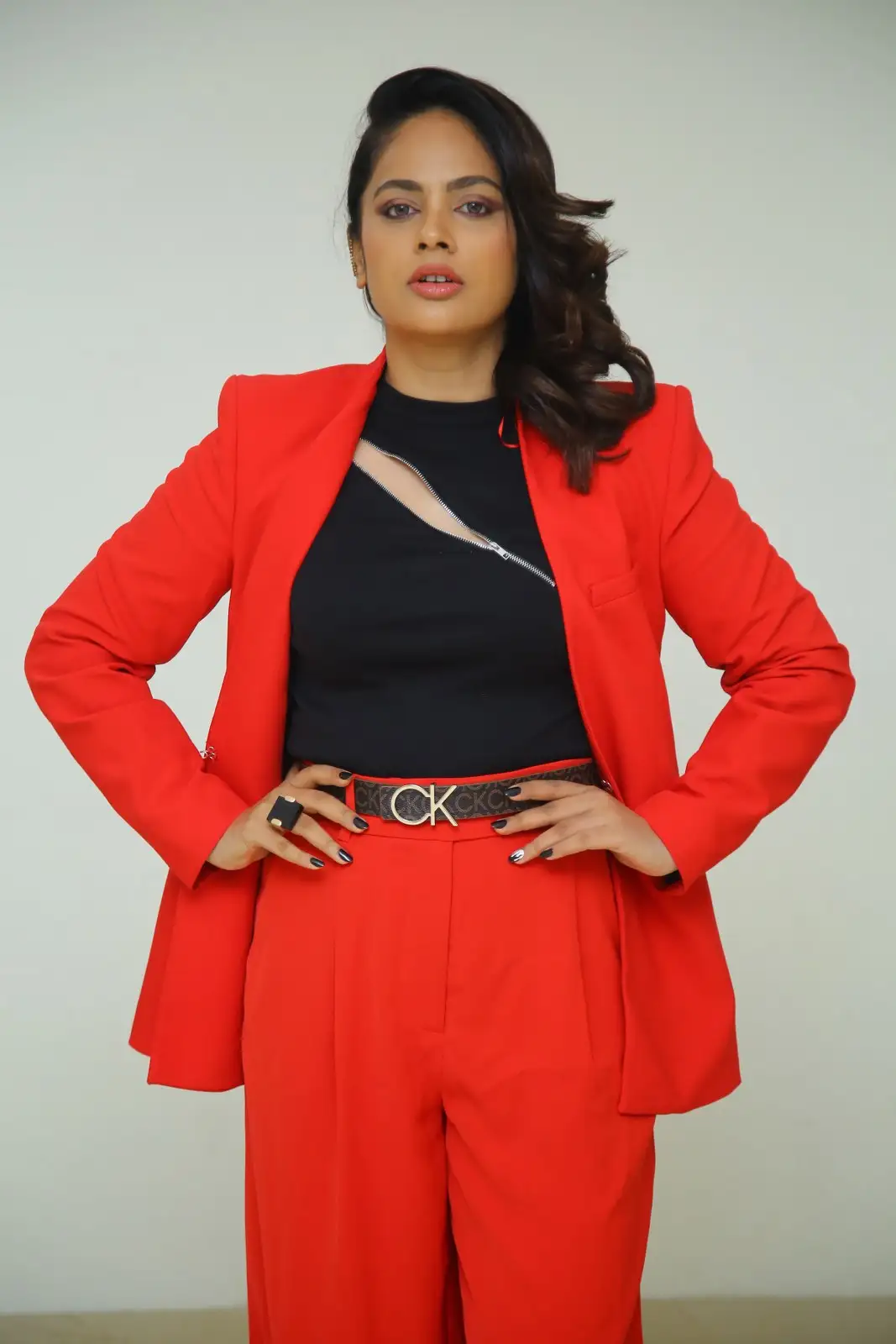 Nandita Swetha shines in Black and Red Combo