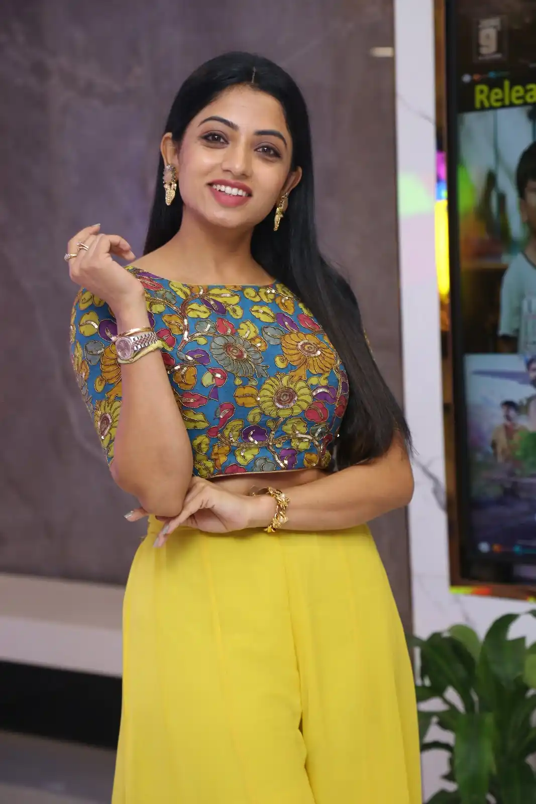 Navya Swamy Smiles cute in Intitinti Ramayanam Movie Event