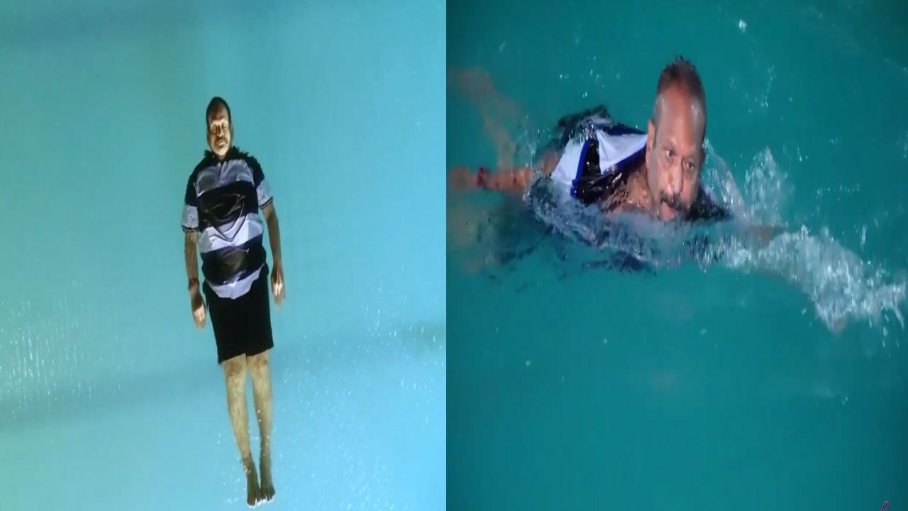 AP Deputy Speaker Kolagatla : స్విమ్మింగ్‌పూల్‌లో కోలగట్ల విన్యాసం .. వైరల్ అవుతున్న వీడియో