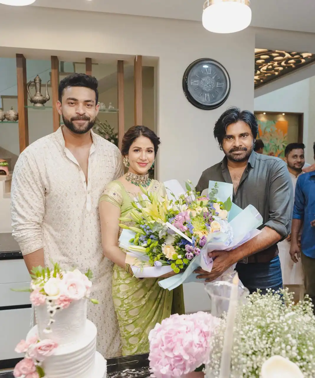 Pawan kalyan at Varun Tej Lavanya Tripathi Engagement