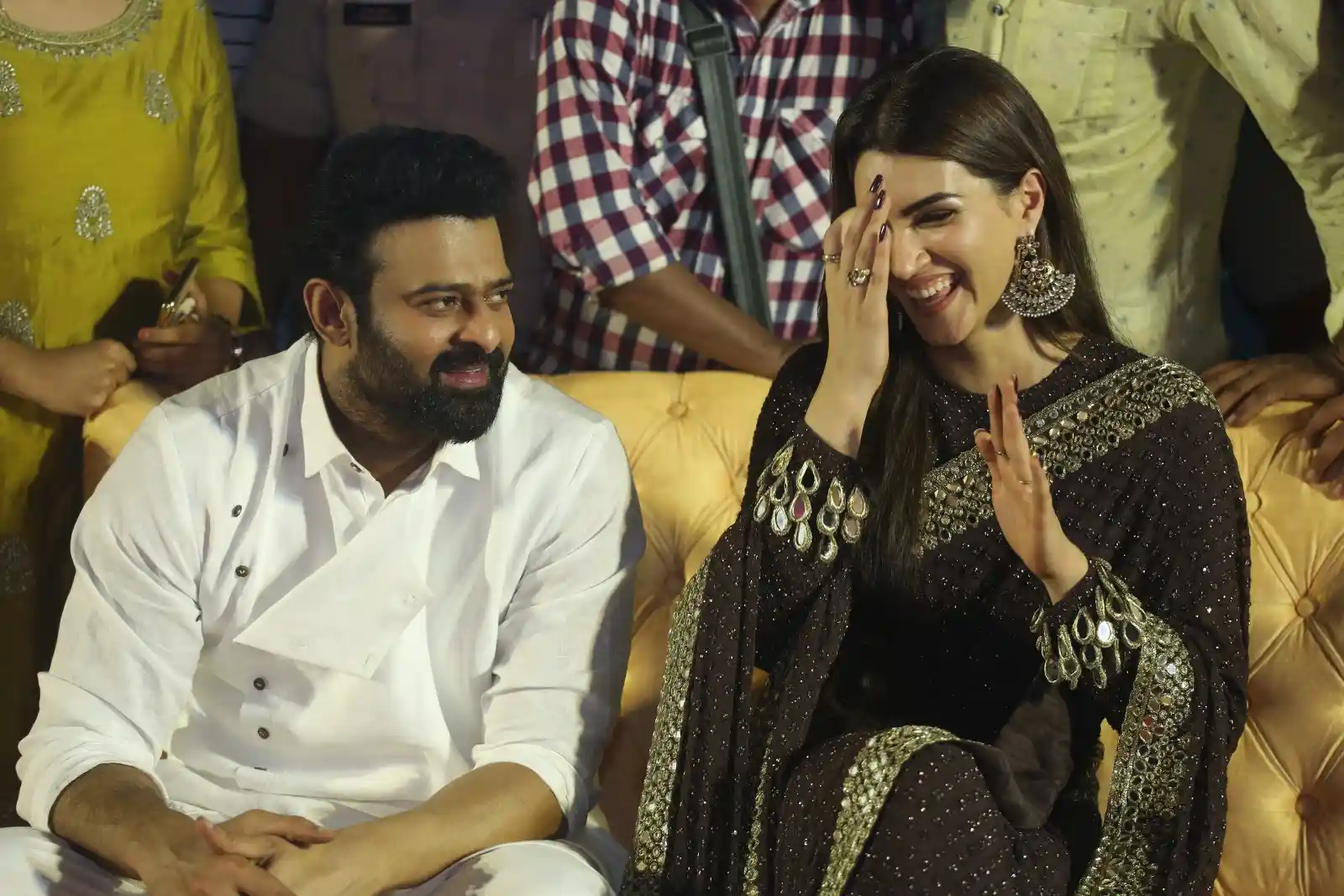 Prabhas and Kriti Sanon at Adipurush Pre Release Event