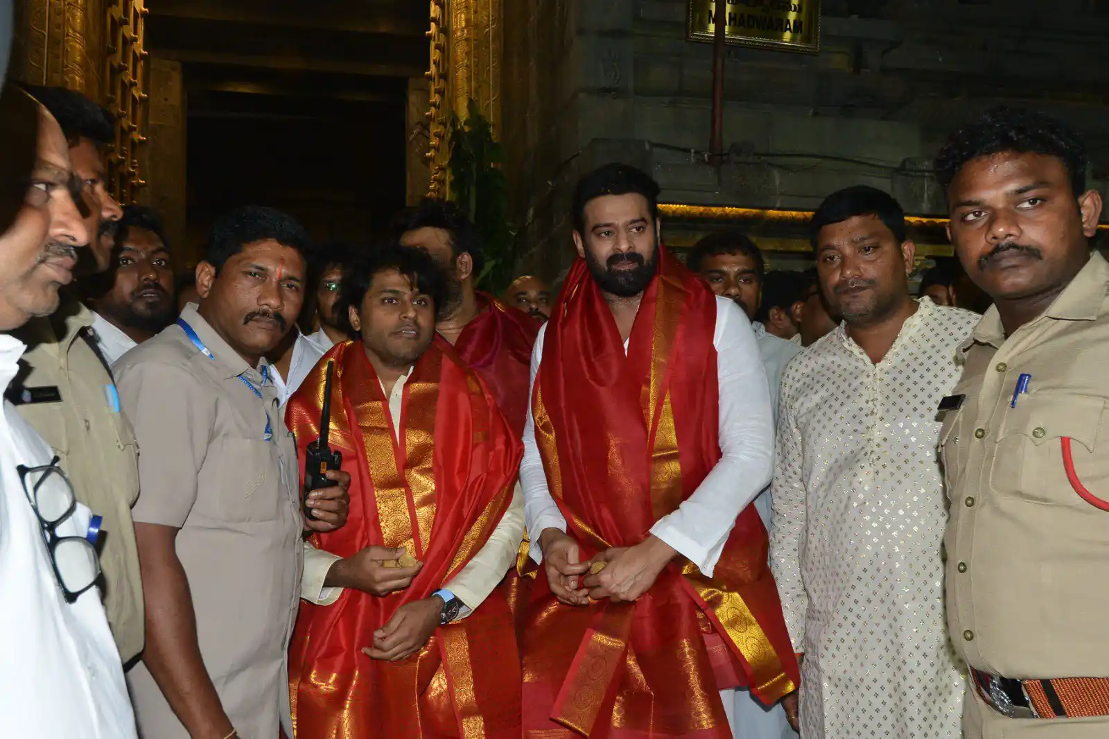 Prabhas at Tirumala Venkateswara Swami Temple