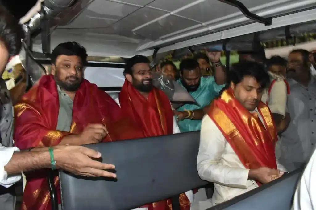 Prabhas at Tirumala Venkateswara Swami Temple