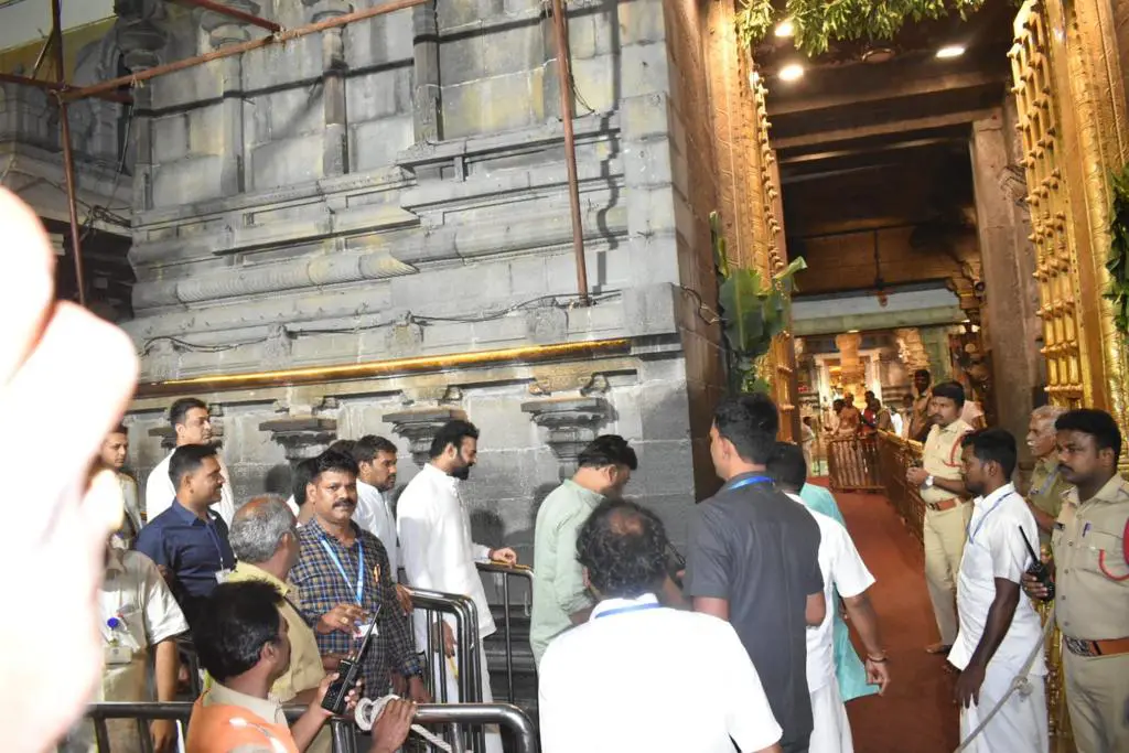 Prabhas at Tirumala Venkateswara Swami Temple