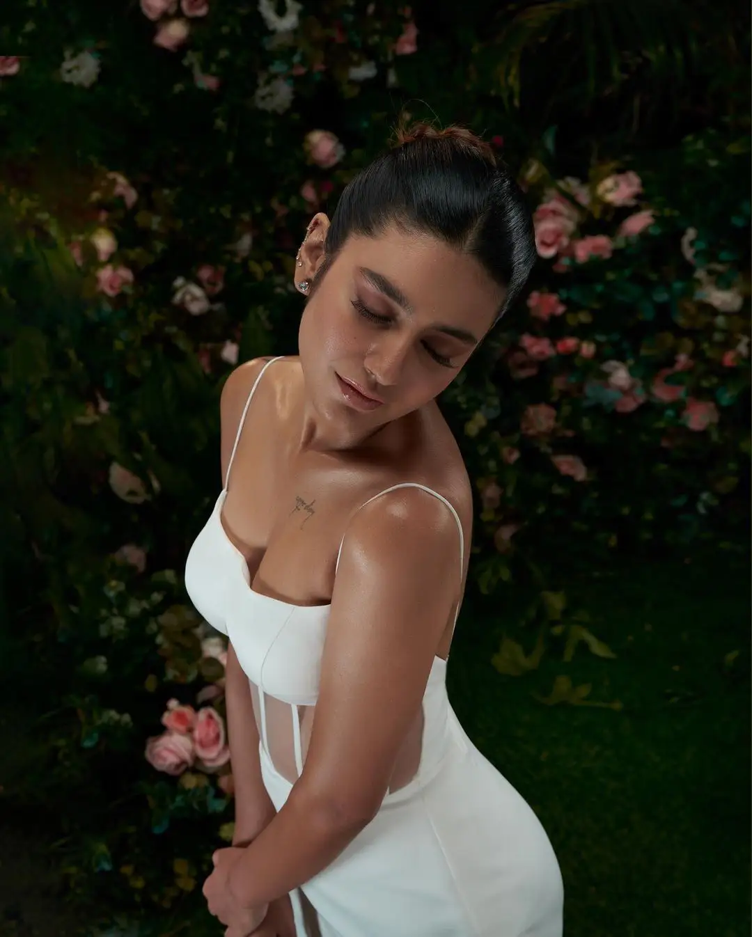 Priya Prakash Varrier stunning looks in White Dress