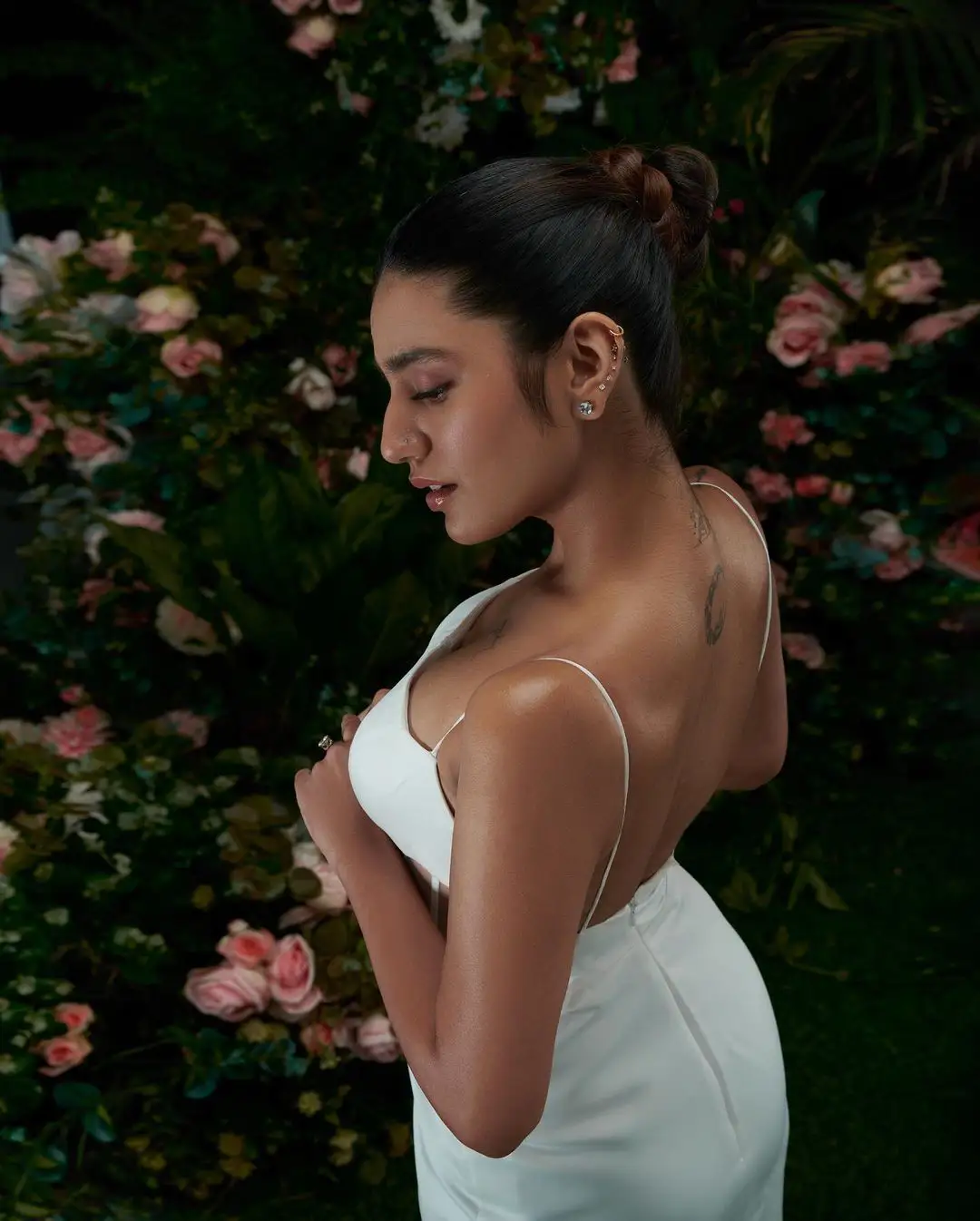 Priya Prakash Varrier stunning looks in White Dress