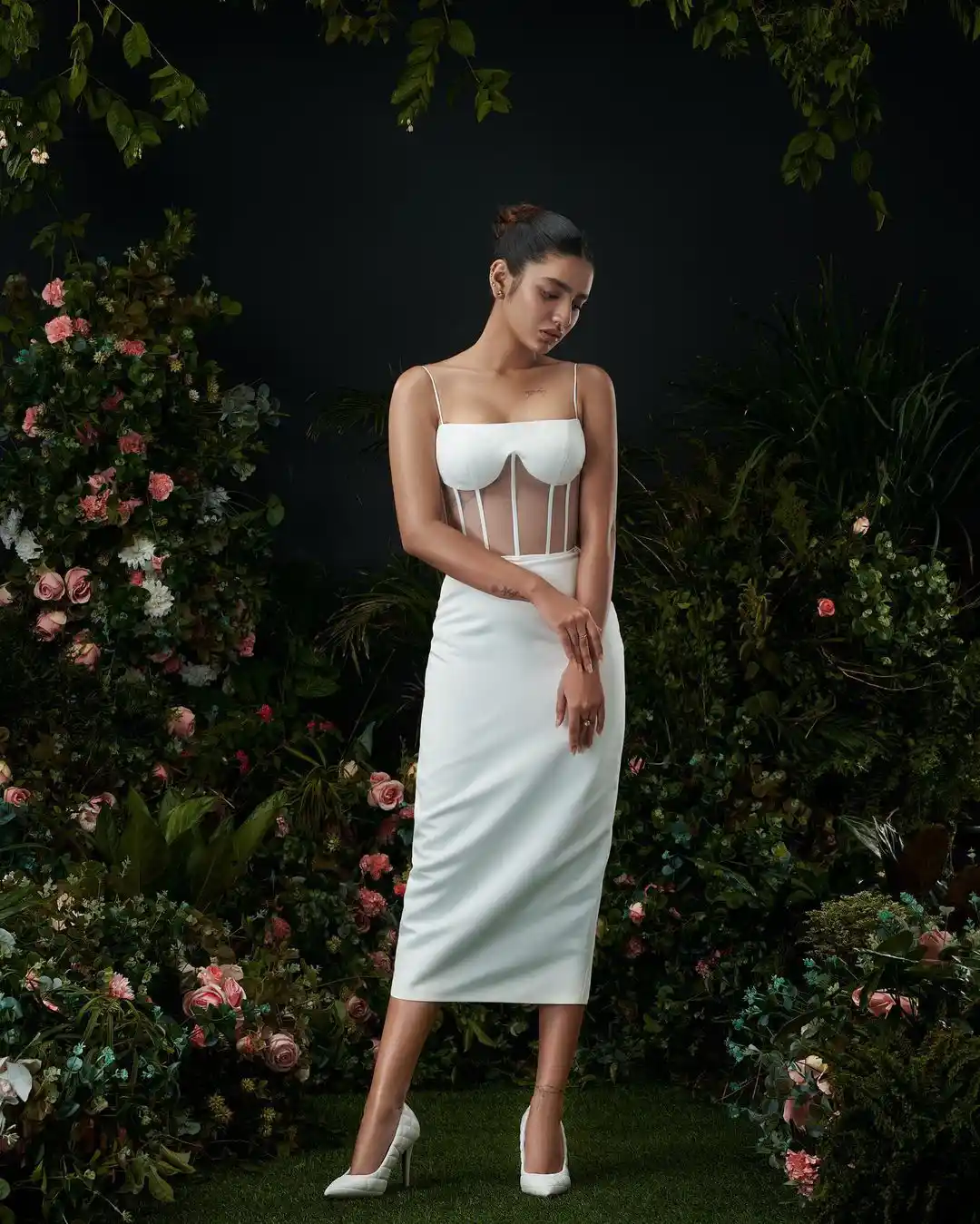 Priya Prakash Varrier stunning looks in White Dress