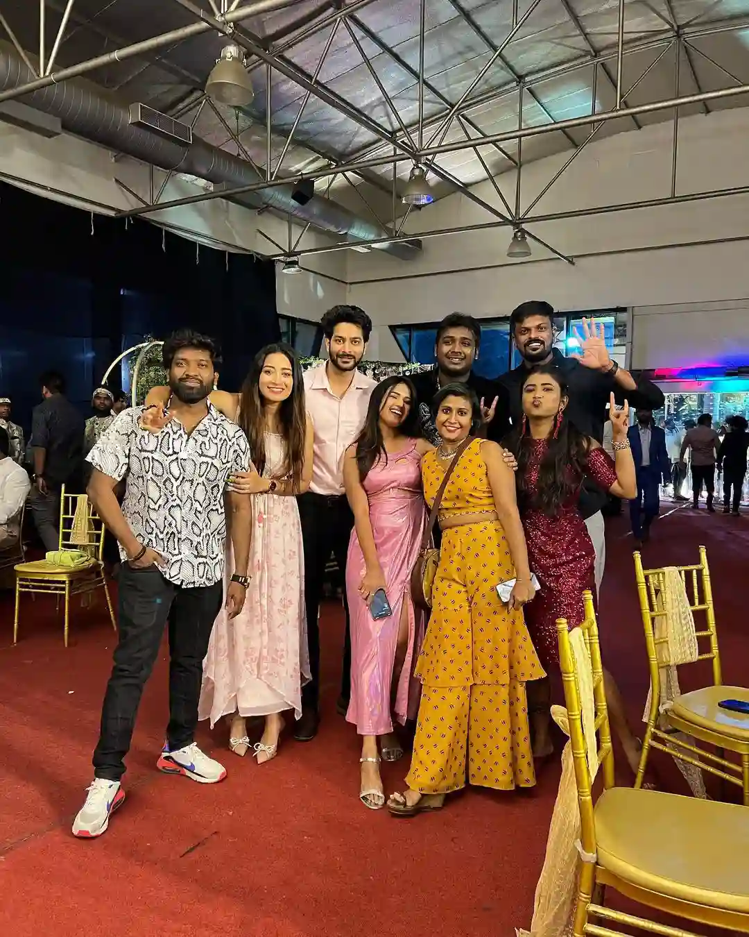 Bigg Boss Team Enjoying in Rahul Sipligunj Brother Marriage Party