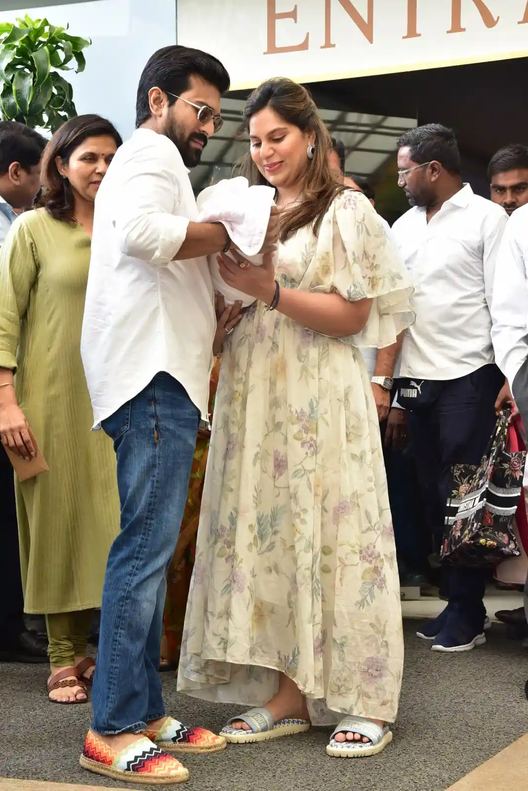 Ram Charan Upasana With Mega Princess Photos gone viral