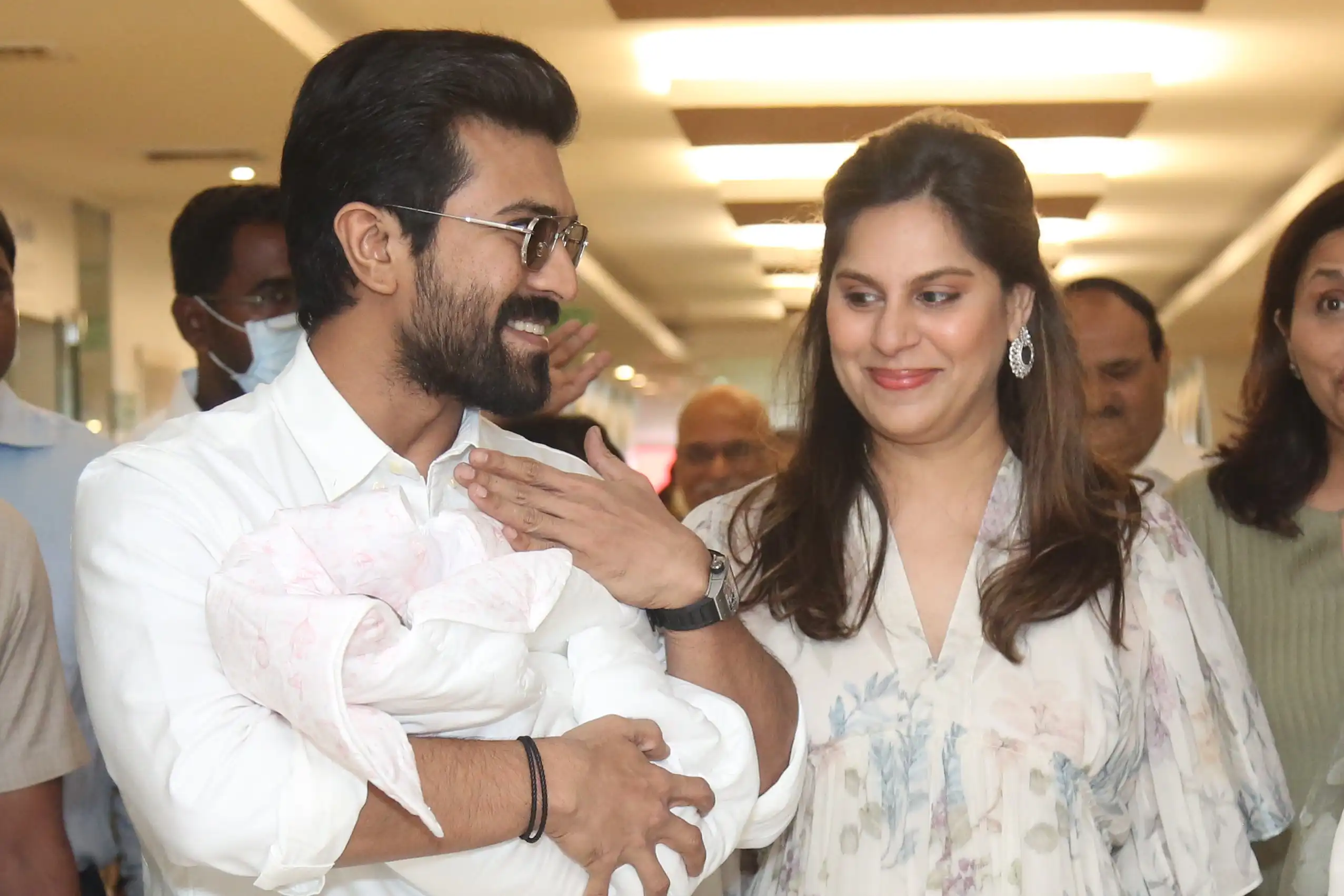 Ram Charan Upasana With Mega Princess Photos gone viral