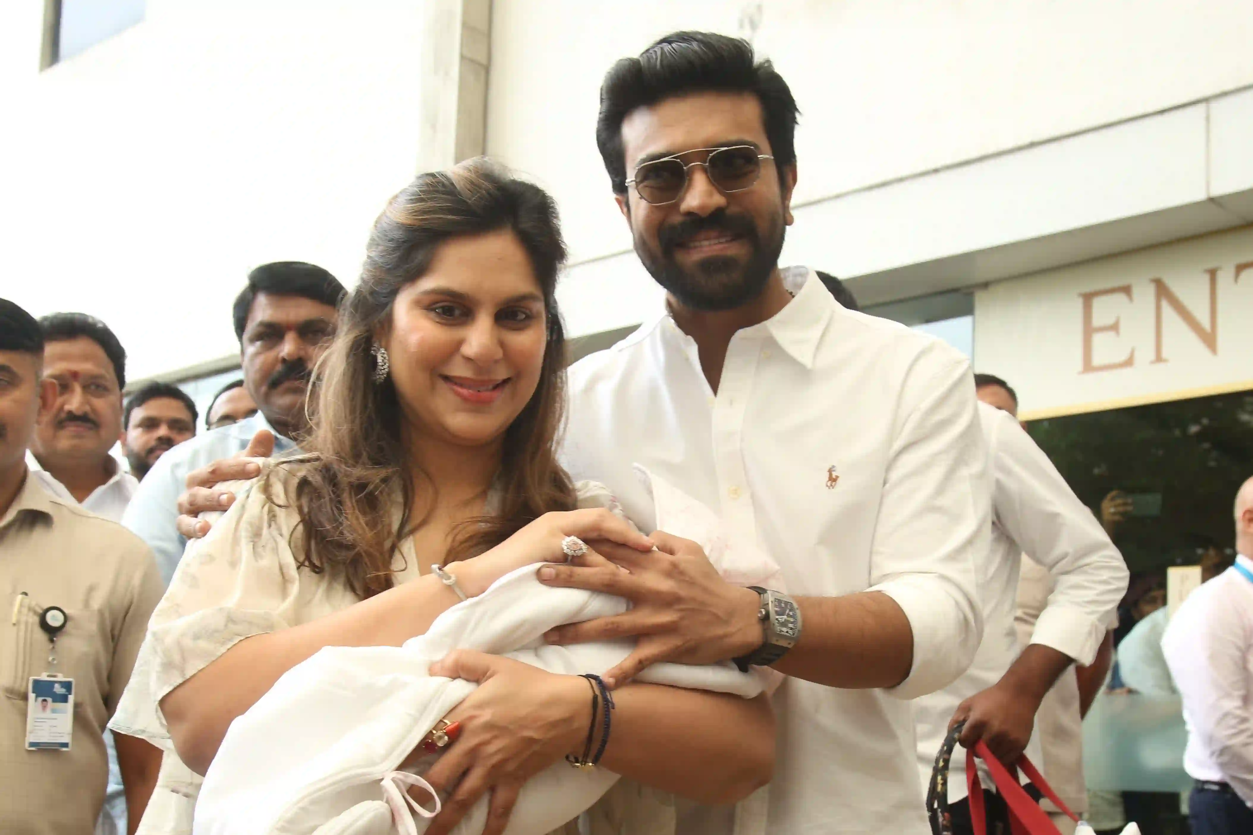 Ram Charan Upasana With Mega Princess Photos gone viral