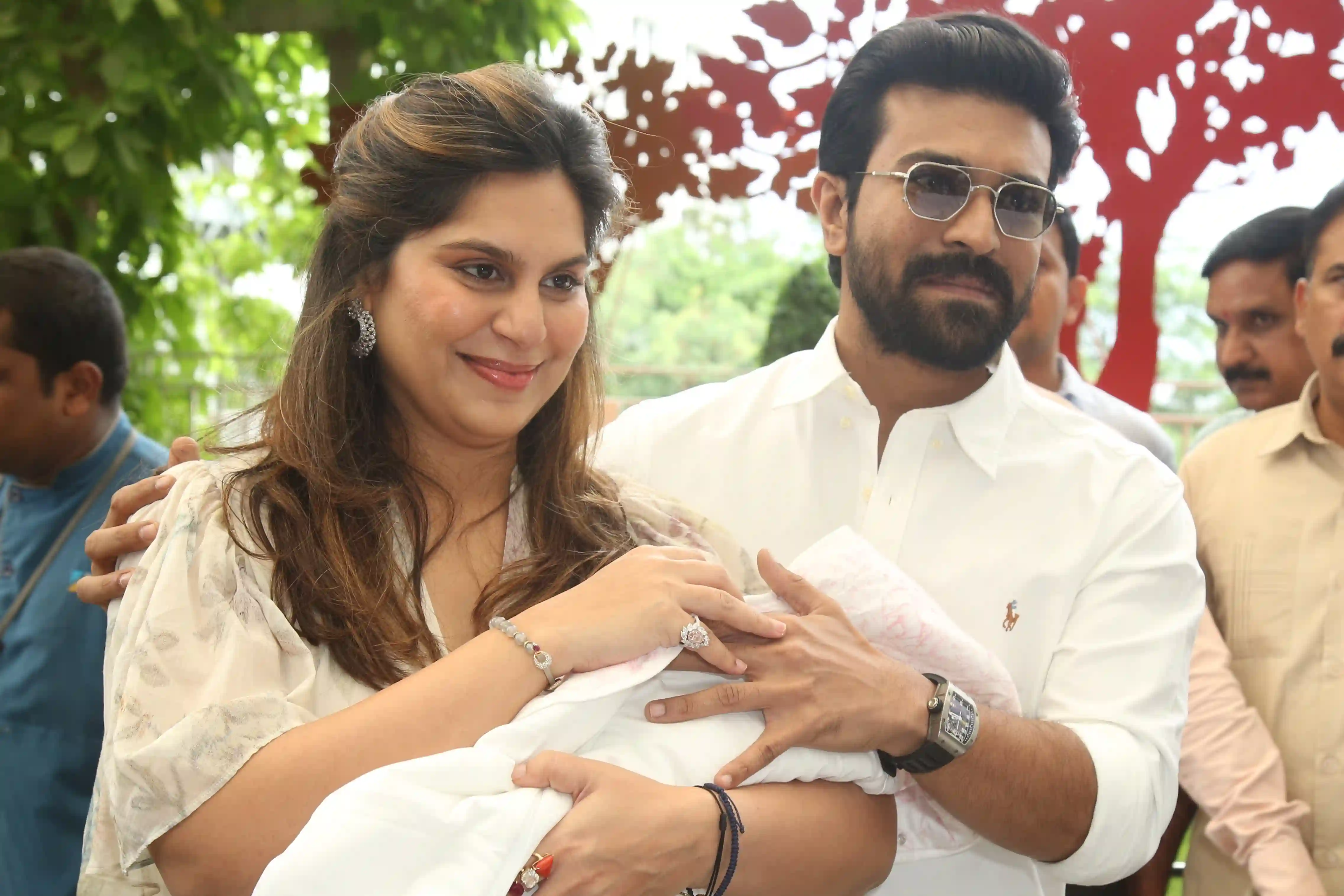 Ram Charan Upasana With Mega Princess Photos gone viral