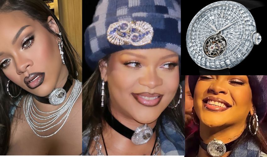 Rihanna Diamond watch : చేతికి పెట్టుకునే వాచ్ మెడకు.. నటి రిహన్నా వజ్రాల వాచీ ధర ఎంతో తెలుసా..?!
