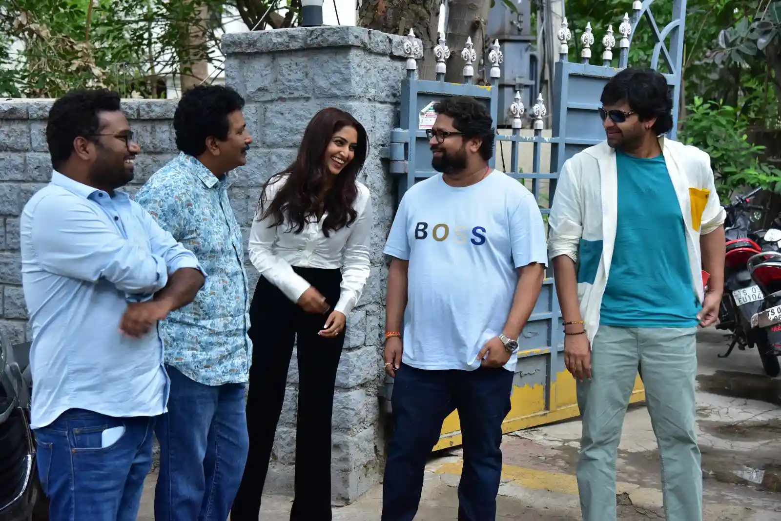 Sree Vishnu Reba Monica John Samajavaragamana success celebration photos