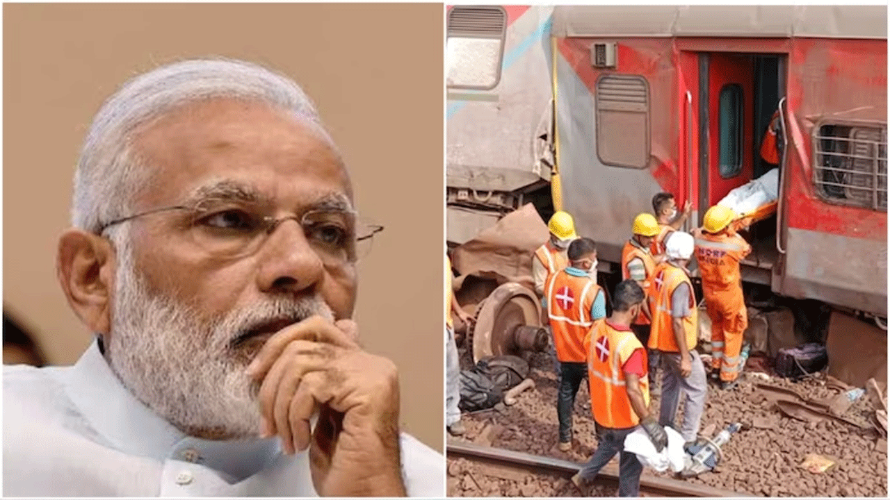 Triple Train Accident : ఘోర రైలు ప్రమాదంలో 300 మంది మృతి..ప్రధాని మోదీ రాక