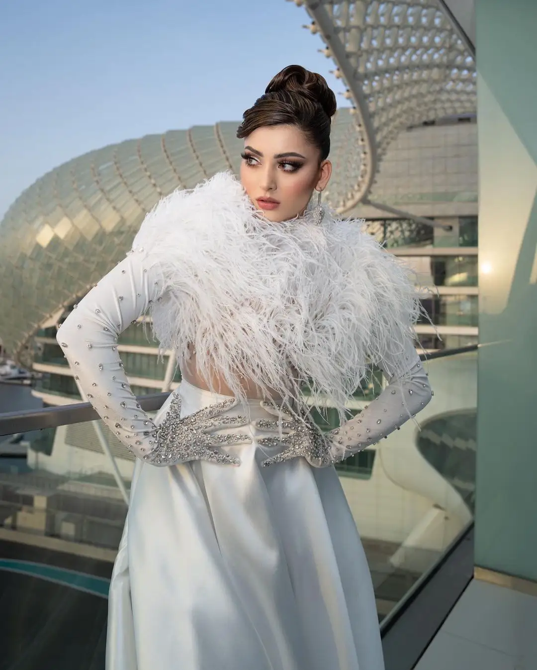 Urvashi Rautela Stunning Looks in White Dress at IIFA Awards Event Dubai