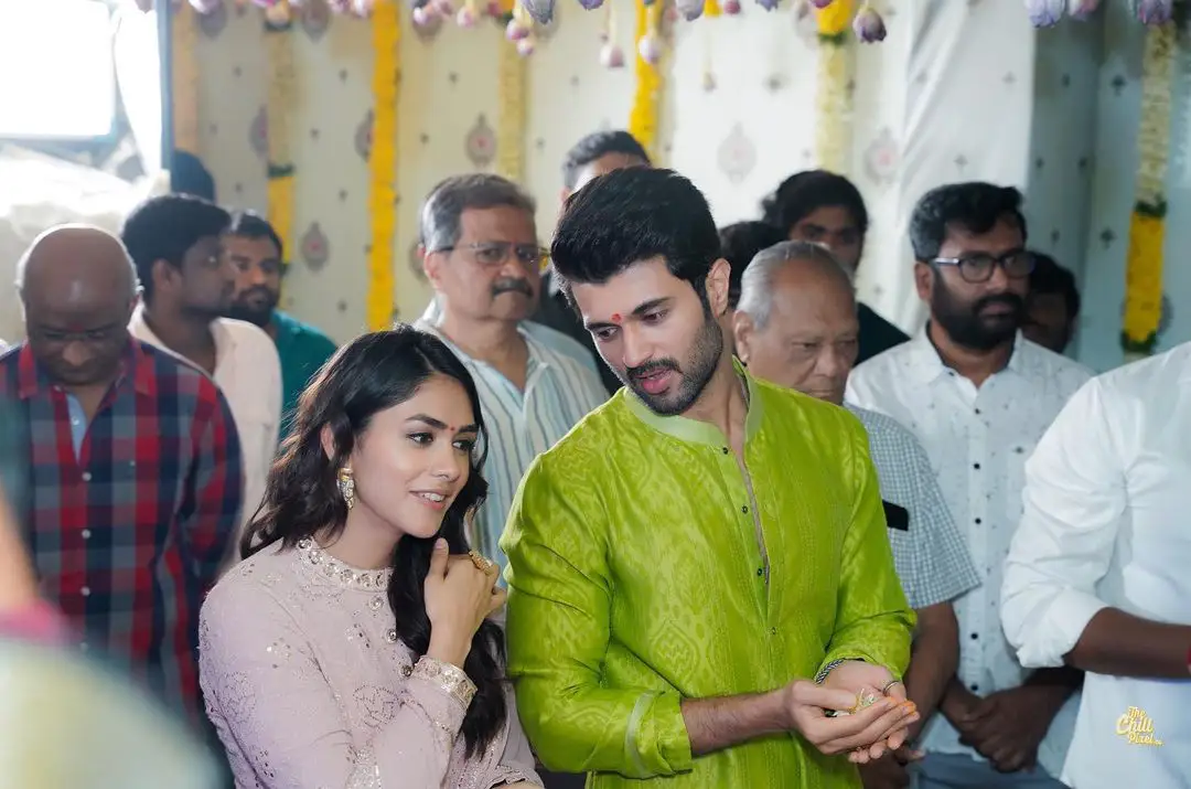 Vijay Devarakonda Mrunal Thakur VD13 Movie opening Pooja Ceremony