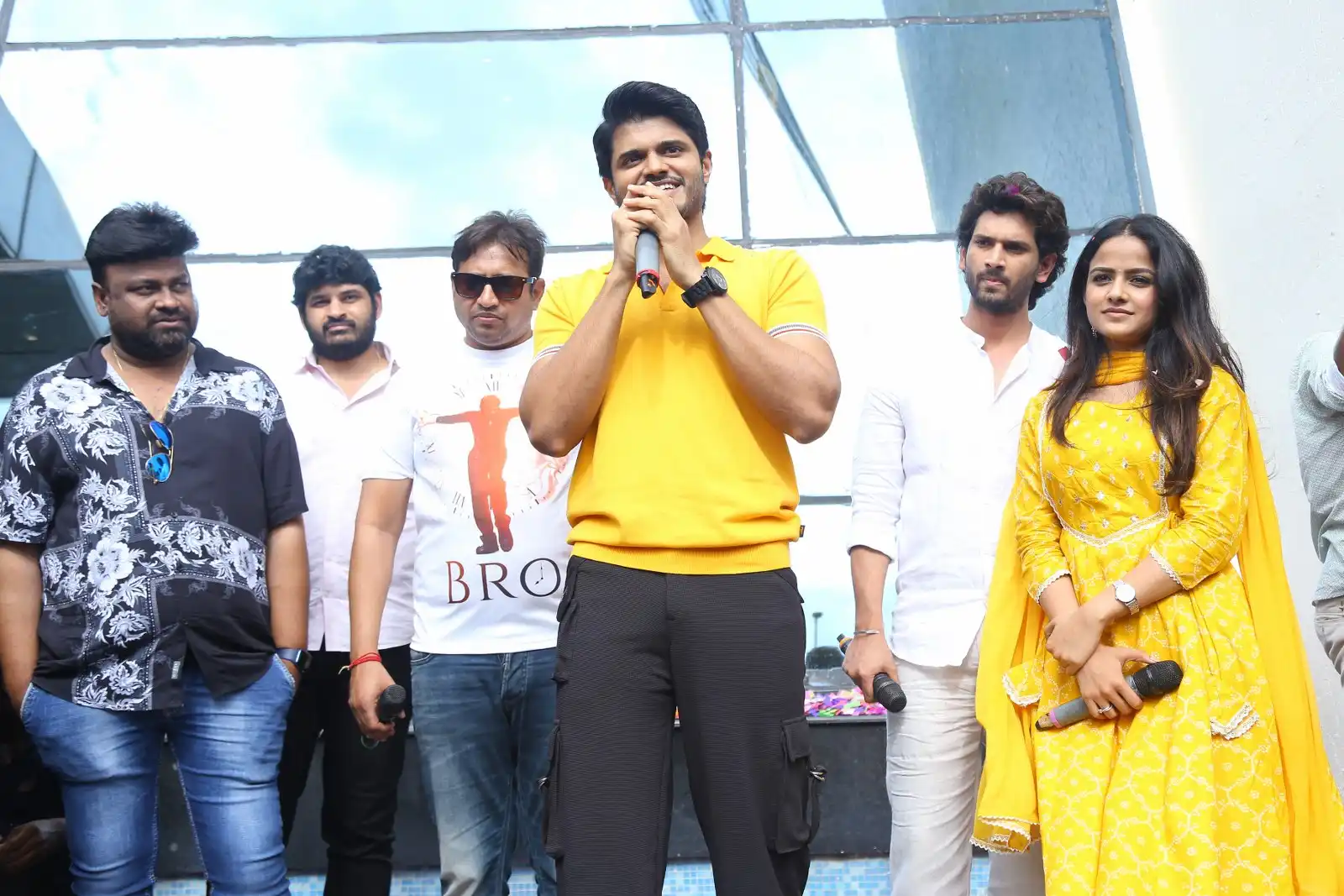 Viraj Ashwin Anand Deverakonda Vaishnavi Chaitanya Photos at Baby movie event