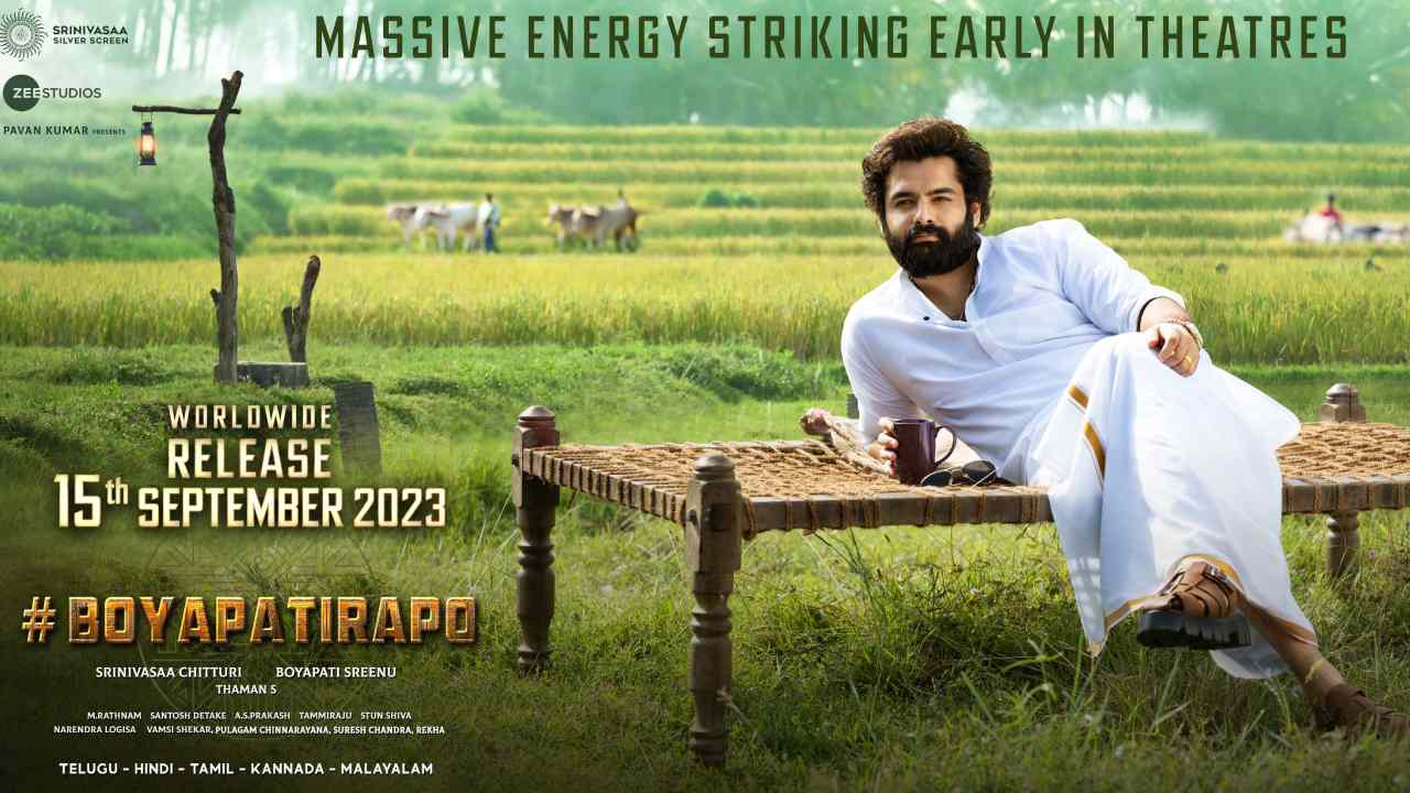 BoyapatiRAPO : బోయపాటి రామ్ మాస్ కాంబో రిలీజ్ డేట్ ఫిక్స్.. దసరా నుంచి అవుట్.. అప్పుడే వచ్చేది..