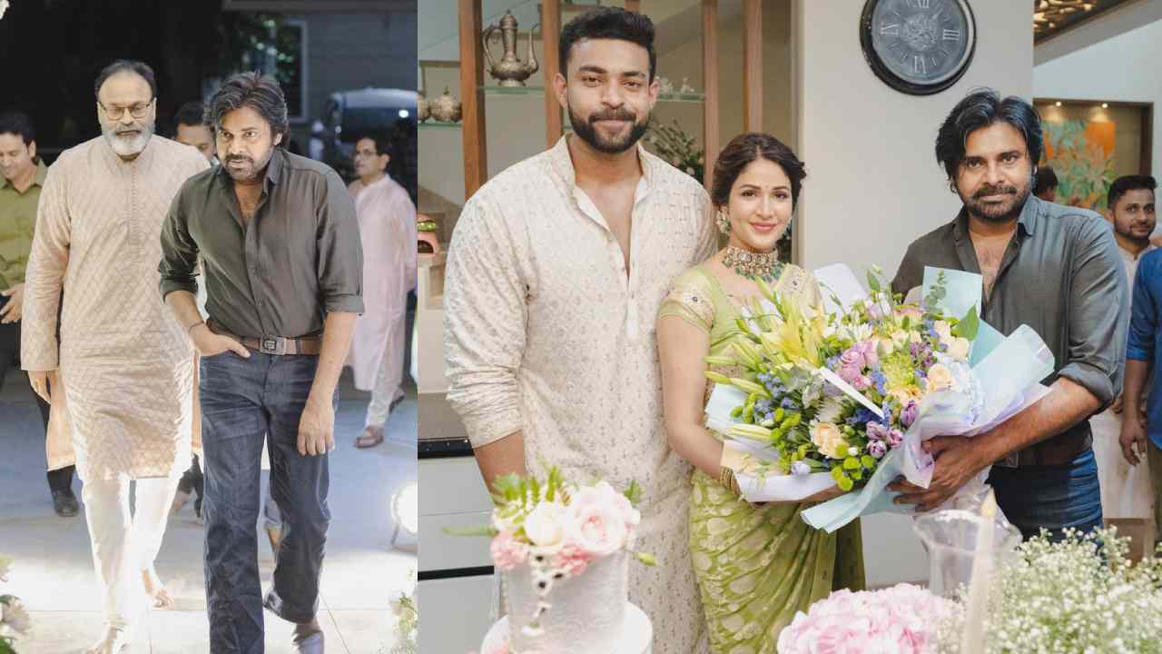 Pawan kalyan : వరుణ్ – లావణ్య నిశ్చితార్థంలో పవర్ స్టార్.. పవన్ లుక్ అదిరిపోయిందిగా..