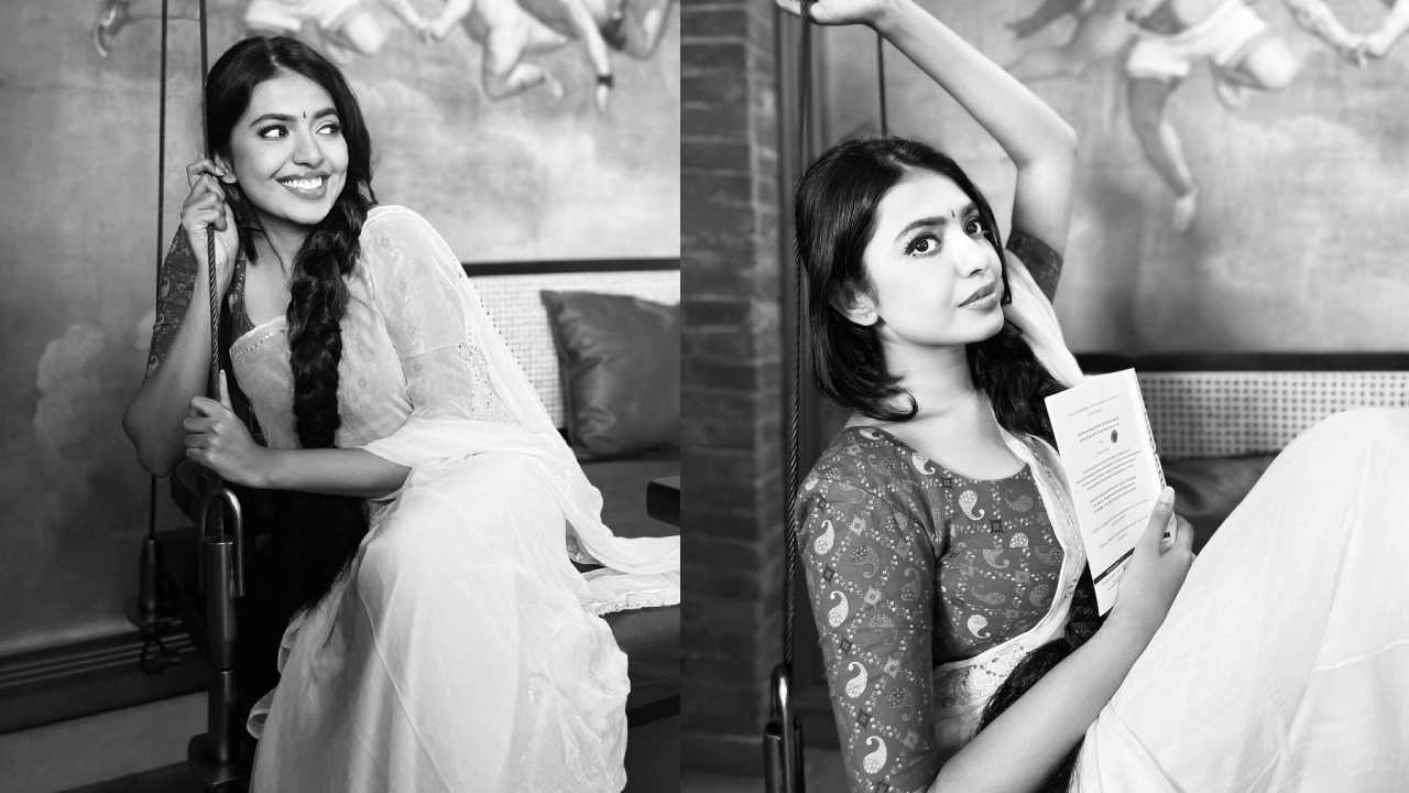 Shivani Rajashekar : బ్లాక్ & వైట్ లుక్‌తో చీరలో శివాని అందాలు..