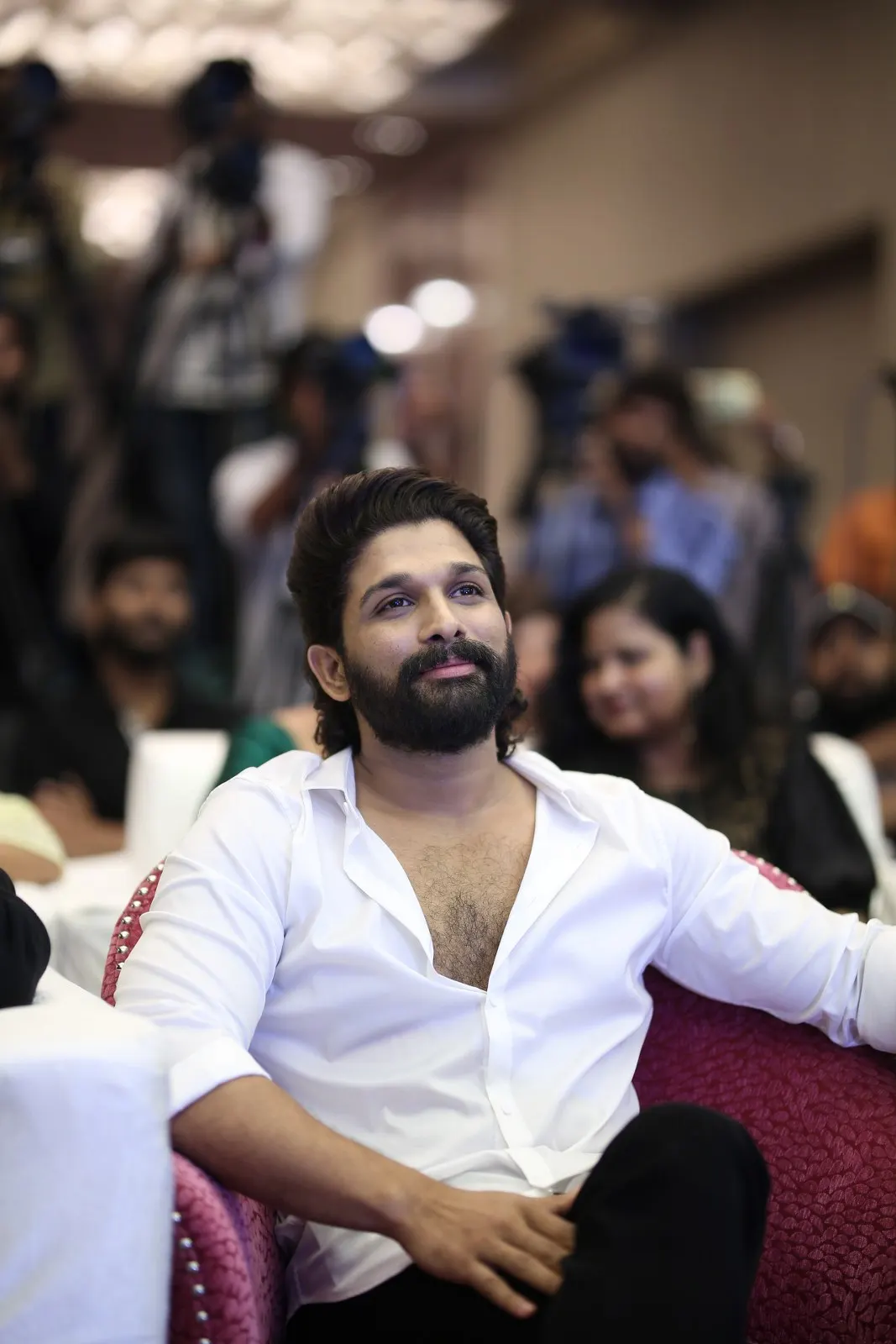 Allu Arjun Photos at Baby movie success celebrations