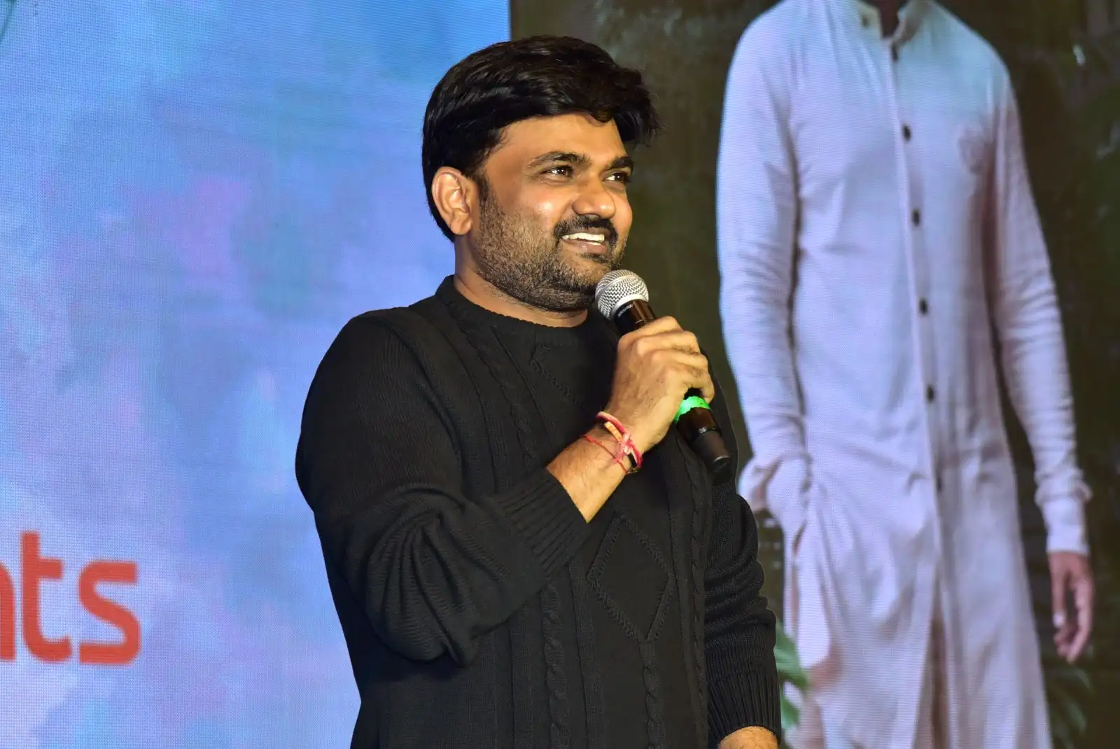 Anand Deverakonda Viraj Ashwin Vaishnavi Chaitanya Allu Arjun at Baby movie event