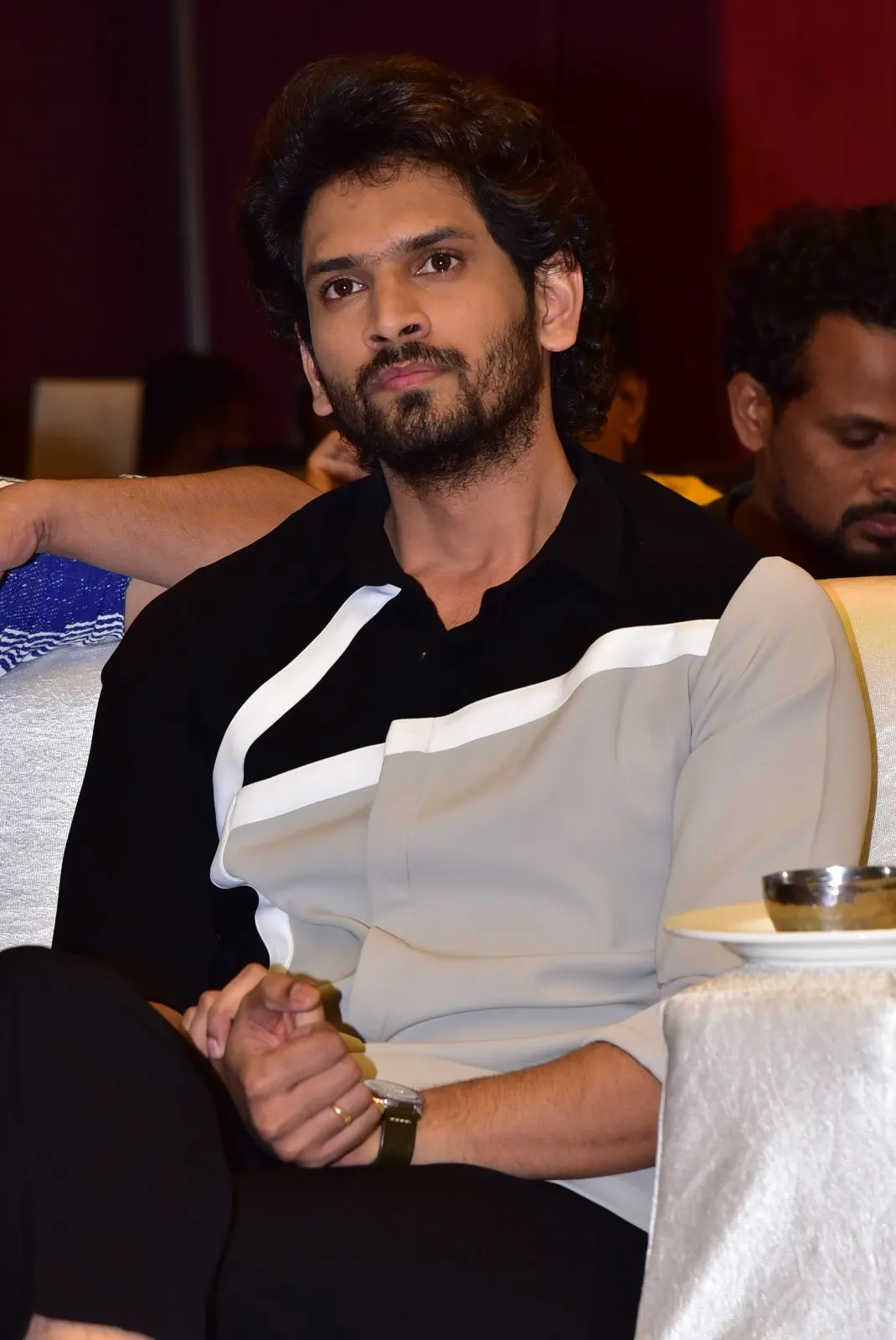 Anand Deverakonda Viraj Ashwin Vaishnavi Chaitanya Allu Arjun at Baby movie event