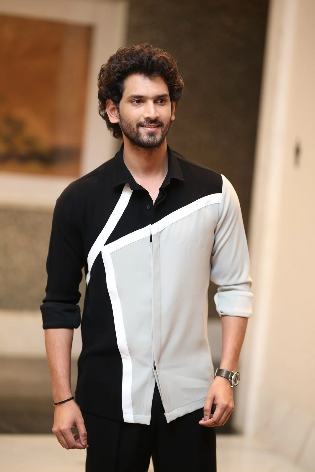 Anand Deverakonda Viraj Ashwin Vaishnavi Chaitanya Allu Arjun at Baby movie event