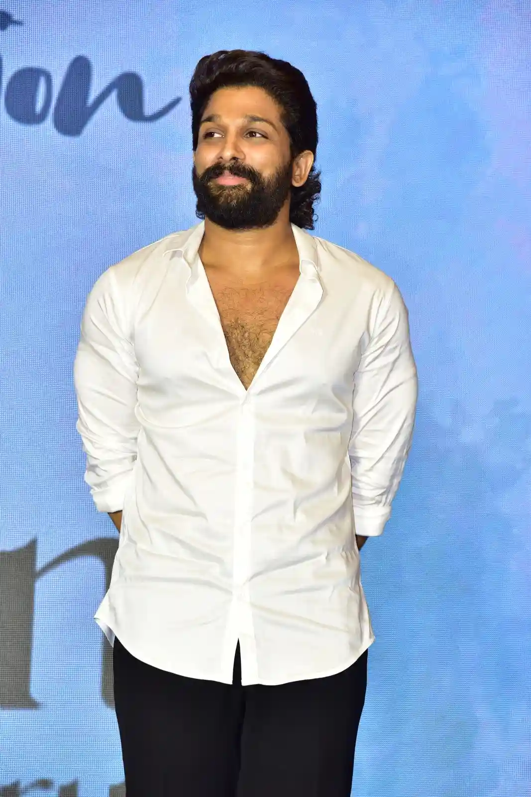 Anand Deverakonda Viraj Ashwin Vaishnavi Chaitanya Allu Arjun at Baby movie event