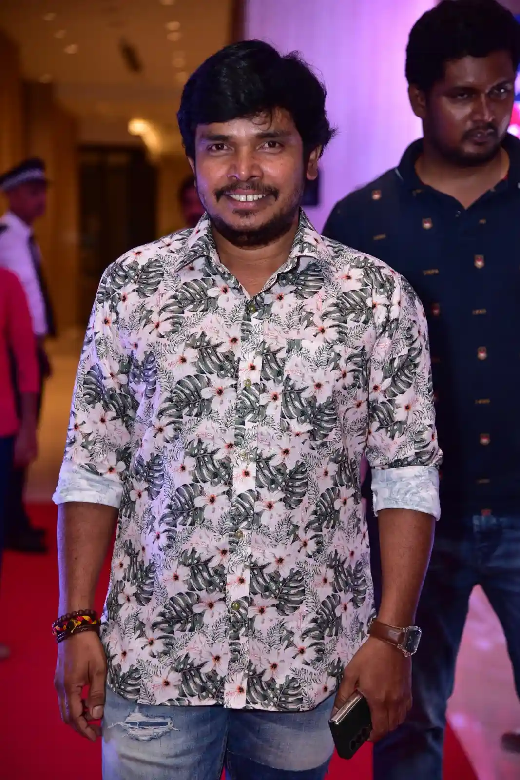 Anand Deverakonda Viraj Ashwin Vaishnavi Chaitanya Chiranjeevi at Baby movie event