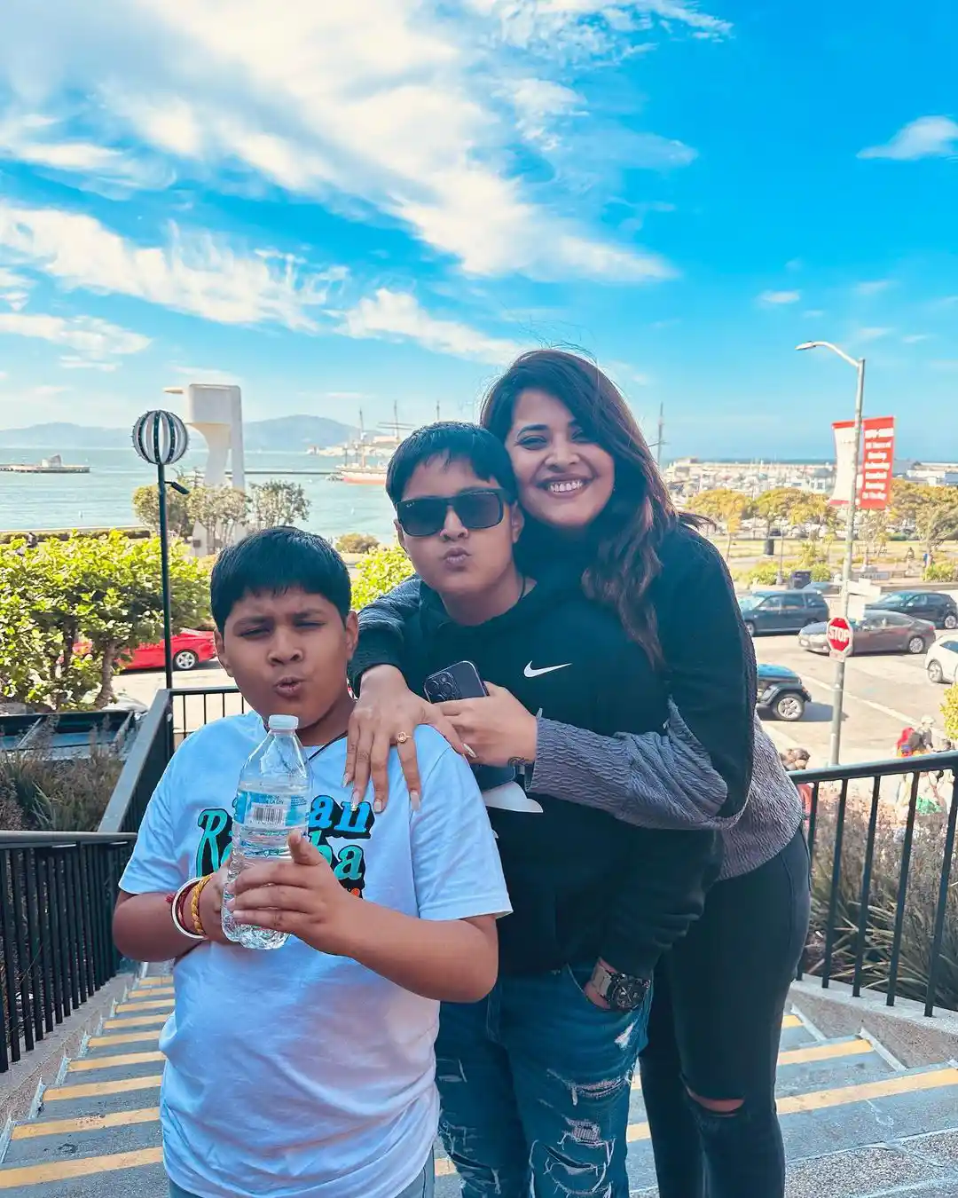 Anasuya Bharadwaj America Trip with Family