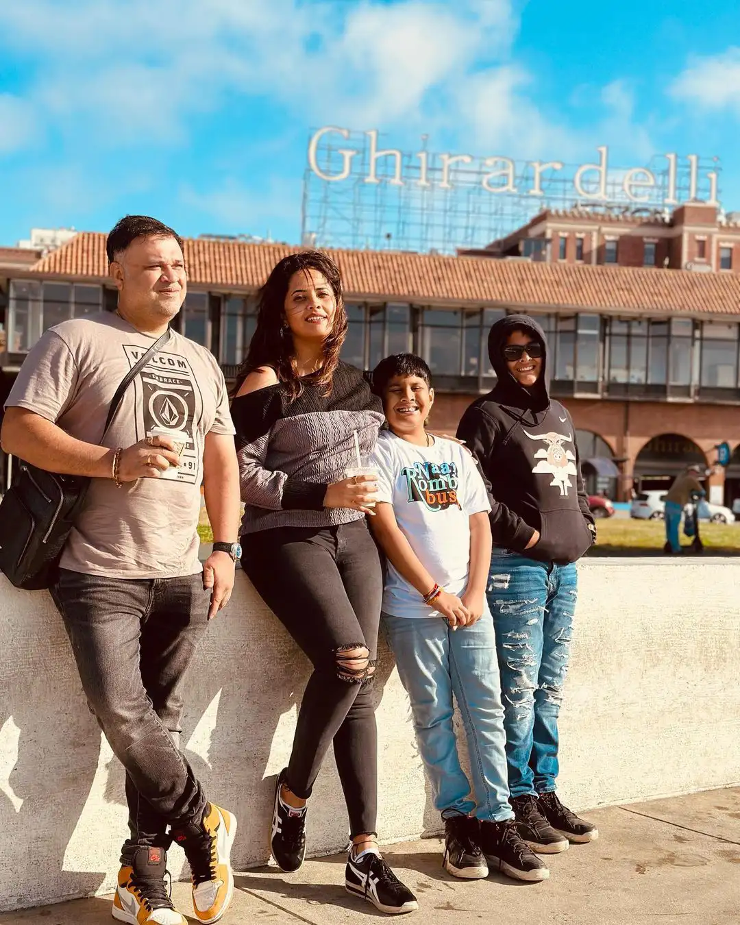 Anasuya Bharadwaj America Trip with Family