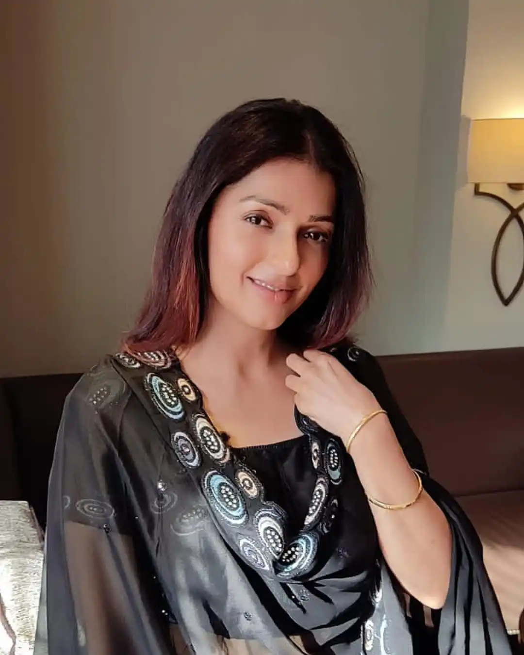 Bhumika Chawla shines in Black Ghagra Dress