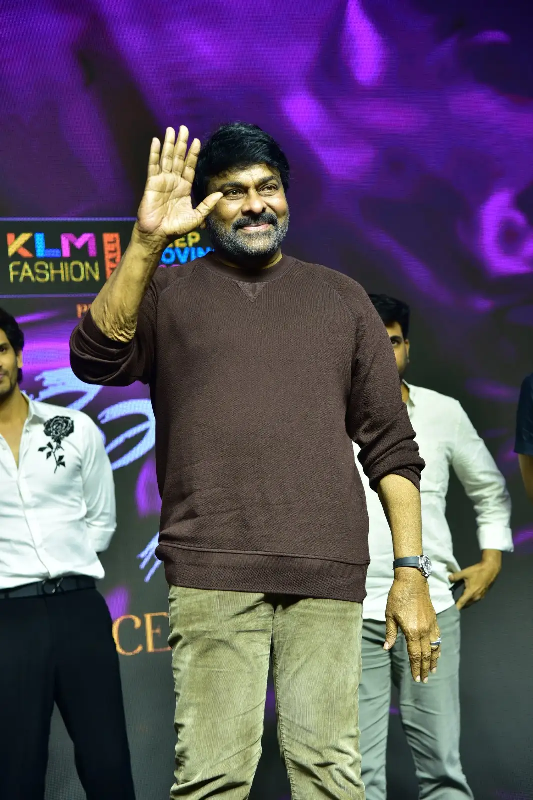 Megastar Chiranjeevi Stylish looks in Baby Movie Success Event
