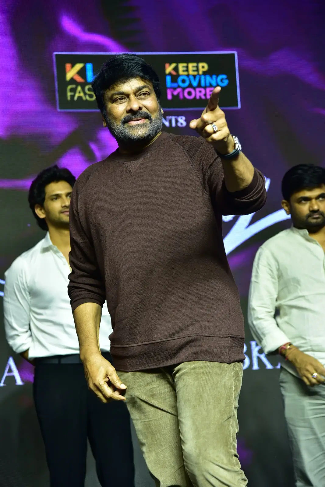 Megastar Chiranjeevi Stylish looks in Baby Movie Success Event