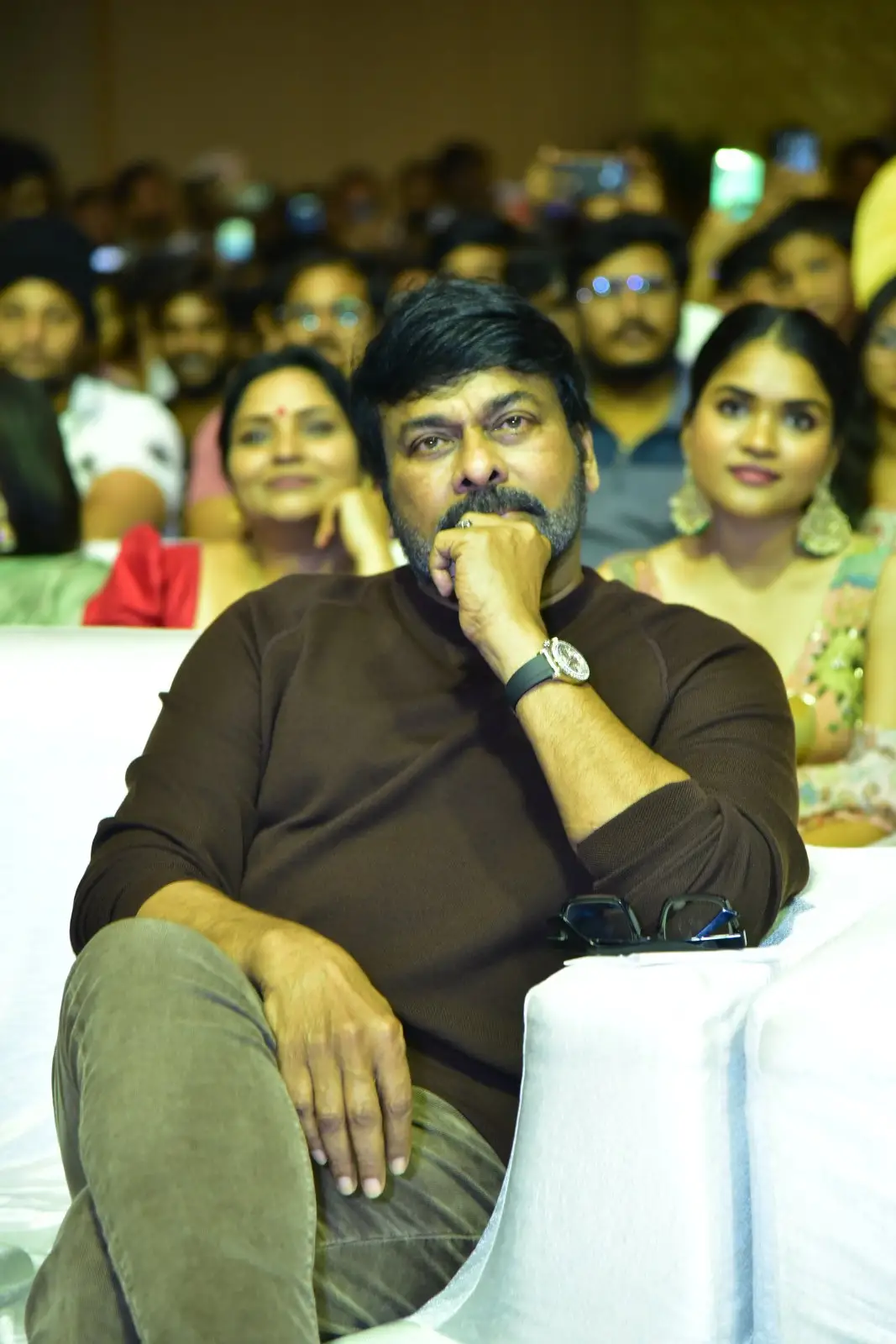 Megastar Chiranjeevi Stylish looks in Baby Movie Success Event