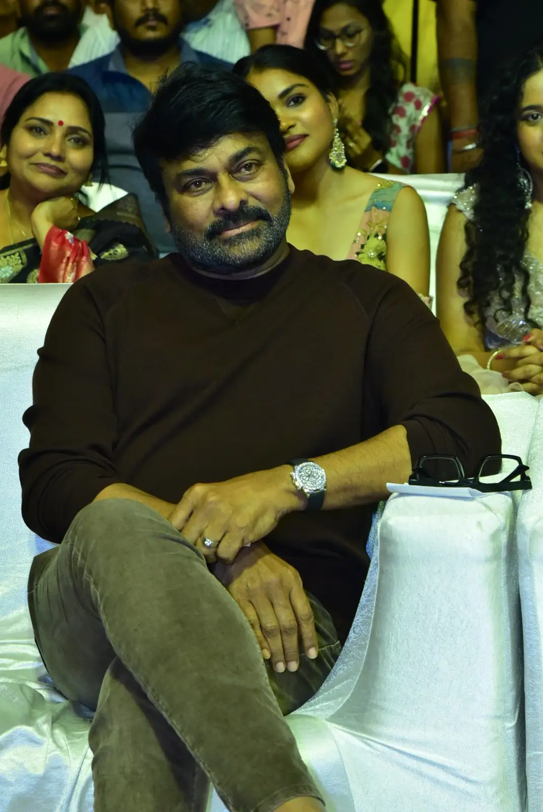 Megastar Chiranjeevi Stylish looks in Baby Movie Success Event